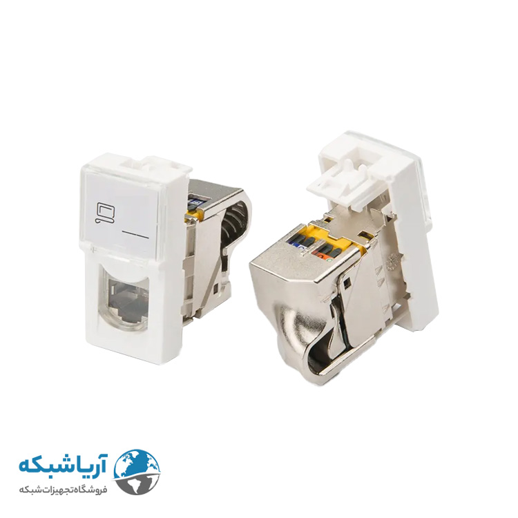 خرید کیستون شبکه لگراند Cat6a SFTP باریک